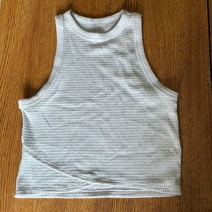 Gilly Hicks Cropped Waffle Sleep Tank